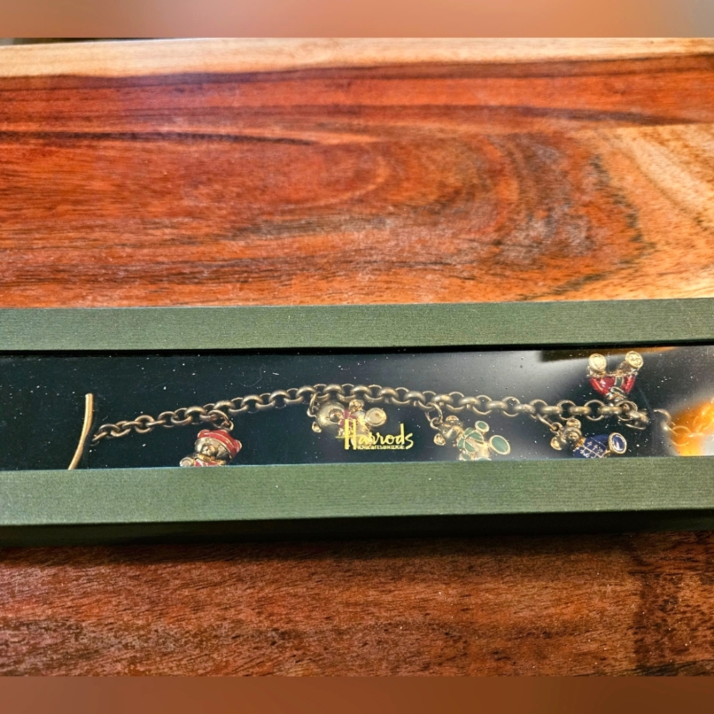 HARRODS TEDDY BEAR CHARM BRACELET
